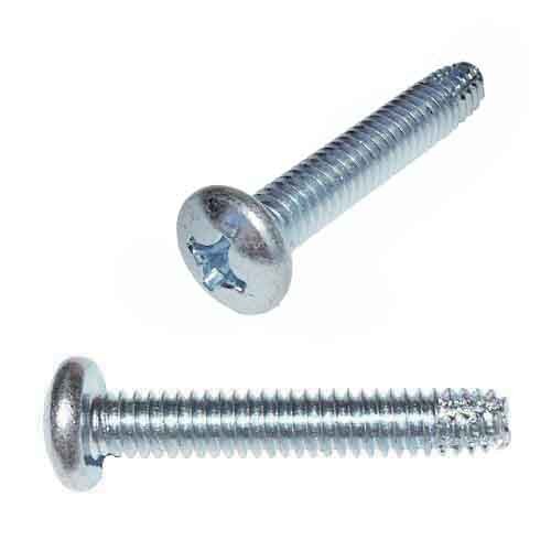 PPTC838 #8-32 x 3/8" Pan Head, Phillips, Thread Cutting Screw, Type-F, Zinc